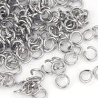 30pcs 8mm Silvery Open Jump Rings Jewelry Additions