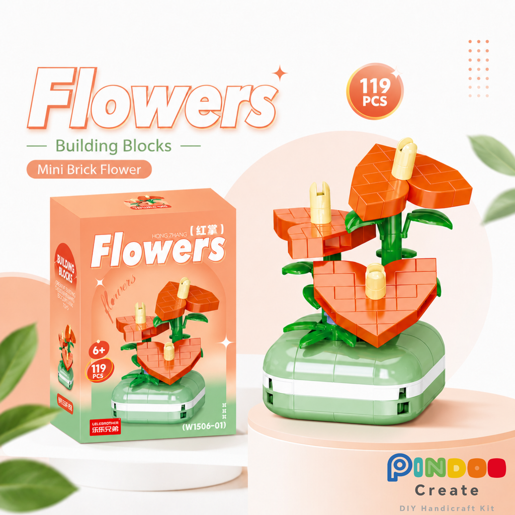 Mini Brick Flower Collection Set