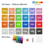 24 Colors 7200 pcs Mini Set