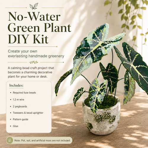 A No-Water Handmade Greenery - Evergreen Beads Plant DIY Kit